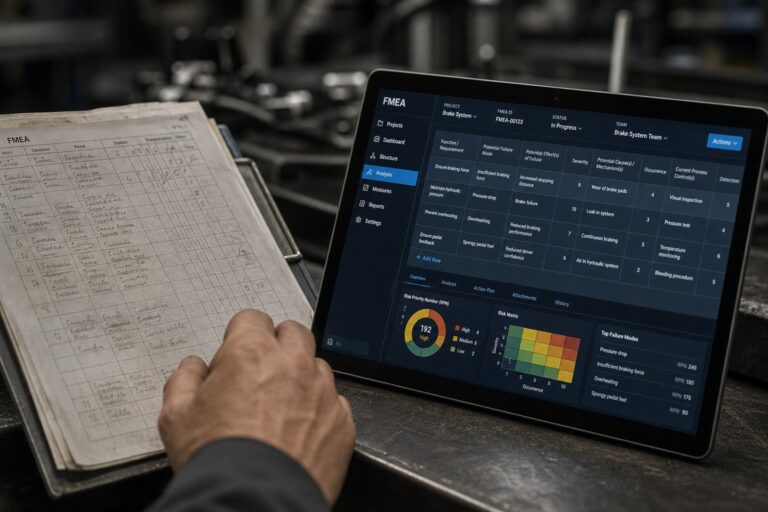 FMEA software: Top 5 nástrojů pro automotive projekty
